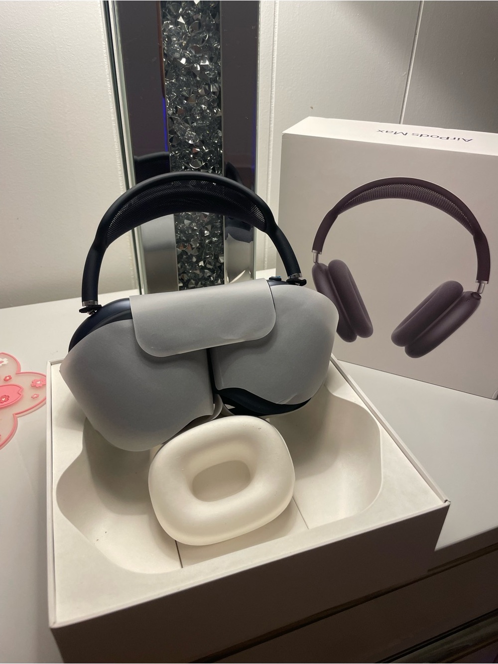 AirPods Max Over-Ear Wireless Headphones in Black and Gray